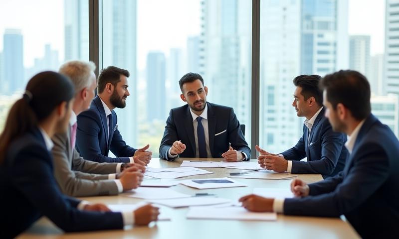 فريق قيادي من شركة النخاثة يجتمع في دبي لمناقشة مشروع مستدام